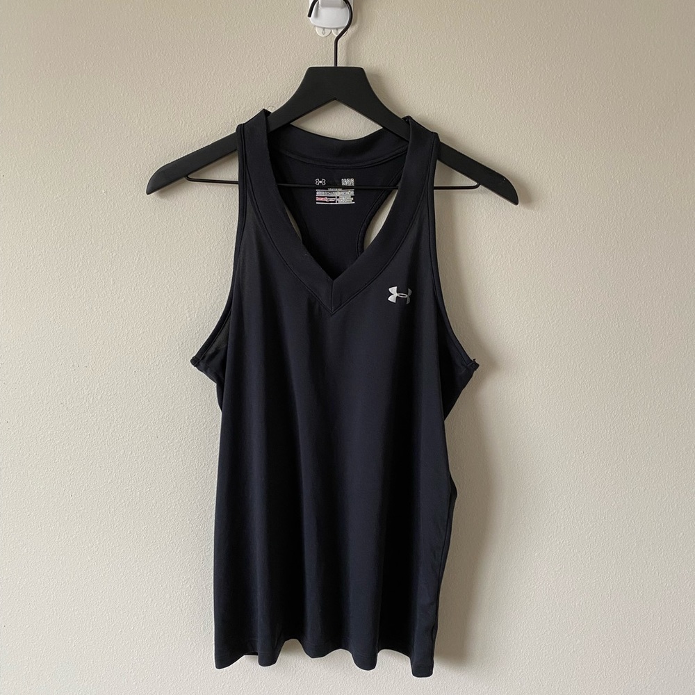 Under Armour Black Semi-Fit Workout Tank